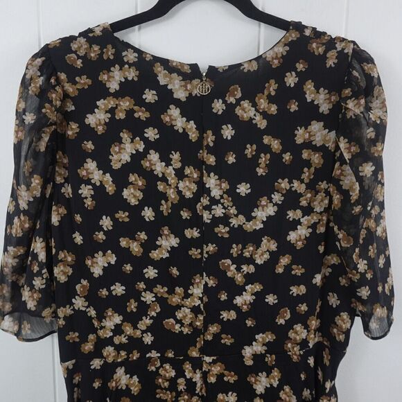 Tommy Hilfiger Plus Chiffon Floral Midi Dress Size 16W - Picture 11 of 14